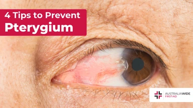 Prevent pterygium article header – First Aid Course Docklands Prevent pterygium article header – First Aid Article in Docklands